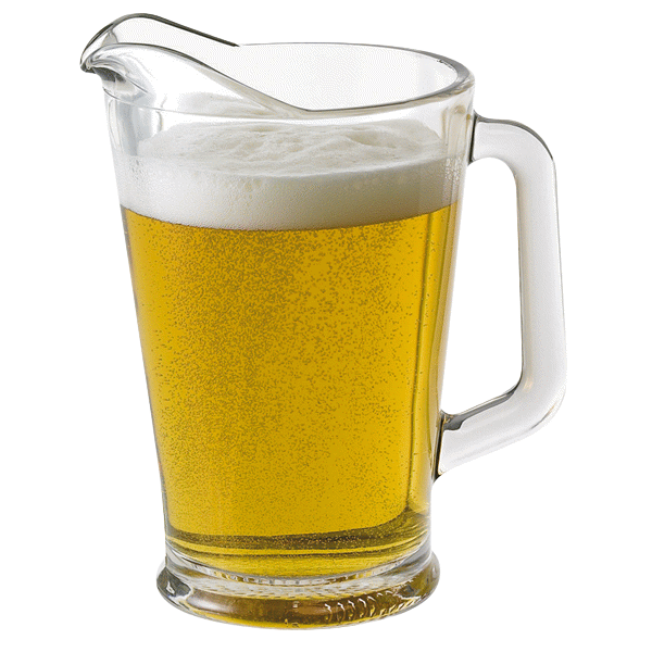 Pitcherglas mit frisch gezapftem Appenzellerbier